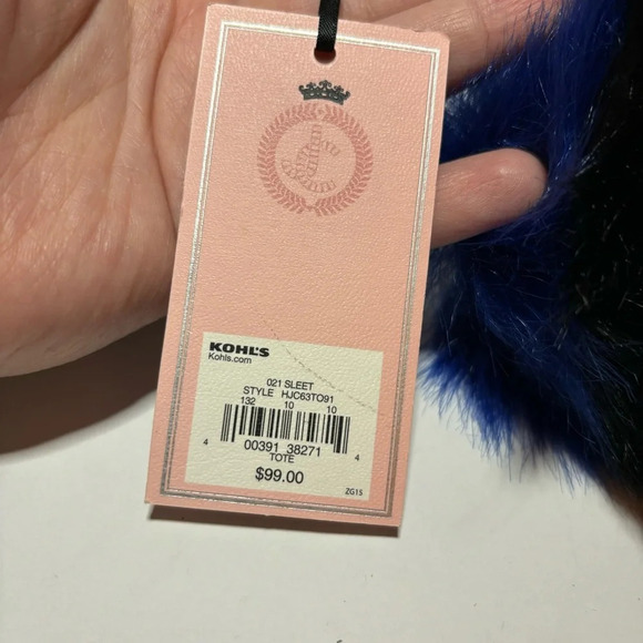 Juicy Couture Grey Hobo Tote Silver Hardware NWT - Picture 12 of 12